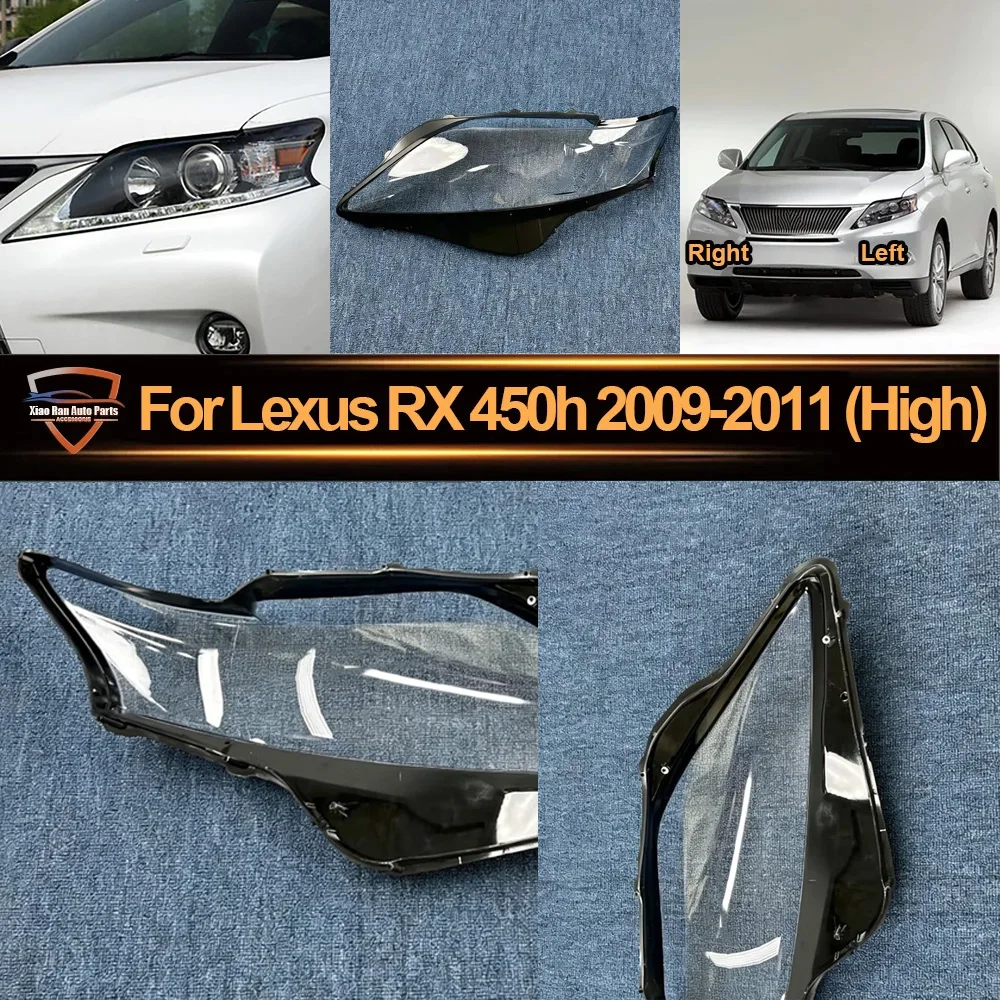 

Headlight Cover Transparent Lamp Shade Headlamp Shell Plexiglass Auto Replacement Parts For Lexus RX 450h 2009 2010 2011 (High)