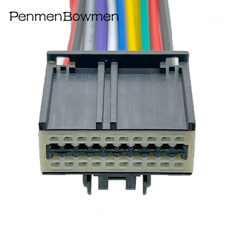 20 Pin 2.54mm Auto Camera Module Plug Wiring Harness Car Female Electrical Cable Connectors With Cable 34729-0200