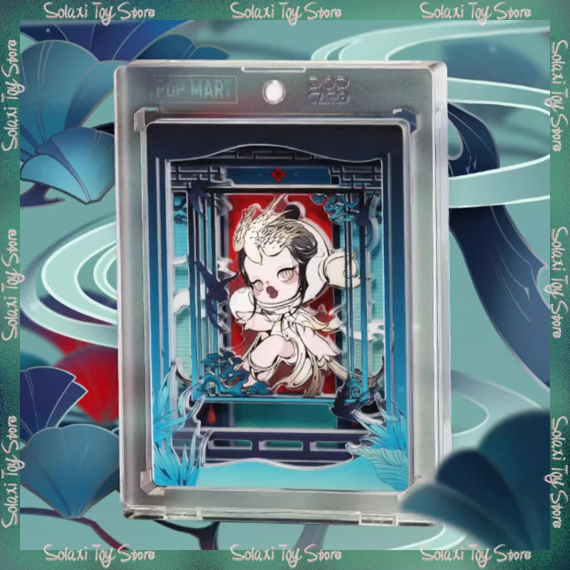 

Оригинальный Pop Mart Skullpanda Di Yu Guan Zhong Jing Art Collection Card Blind Box Collection Kawaii Card Оригинальный подарок-сюрприз