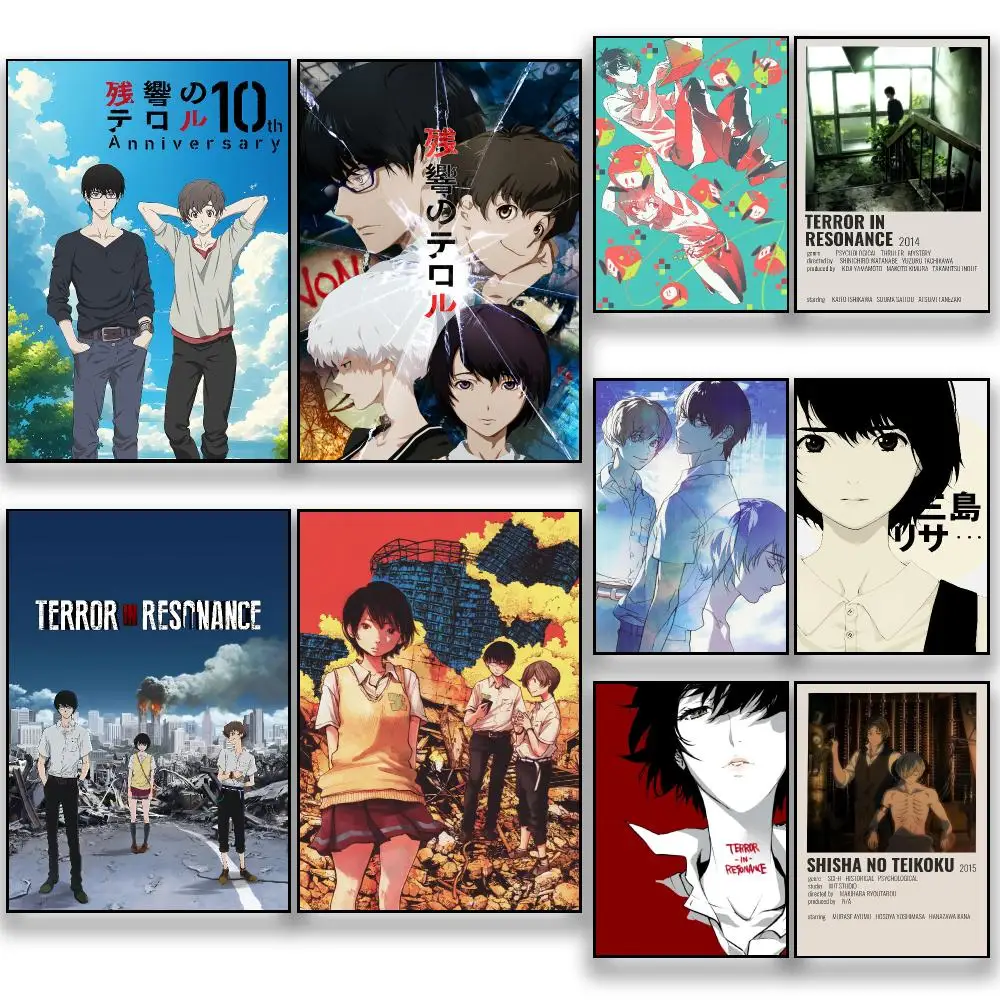 Anime T-Terror in Resonance Thriller Poster HD Removable Wall Art Gift Bedroom Lounge Dorm Office Gaming Cafe Bars