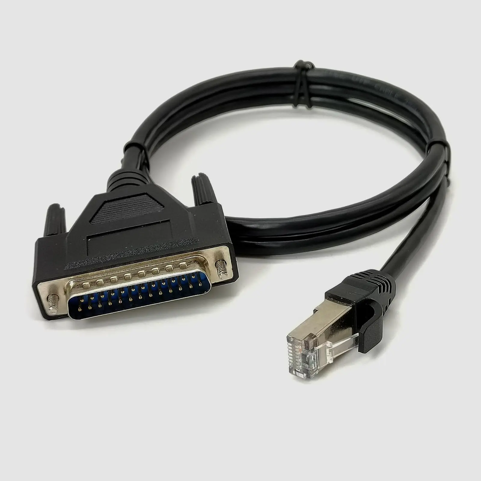 Cabo De Console Modem Ethernet Db25 Macho Para Rj45 1 Metro