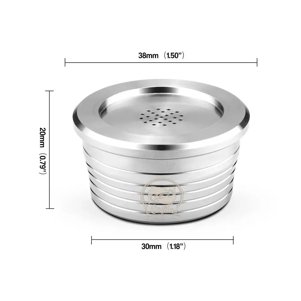 مرشحات القهوة كبسولة قابلة لإعادة الاستخدام لدلتا Q NDIQ7323 ، الفولاذ المقاوم للصدأ إعادة استخدام ، lavazaa نقطة EP مصغرة