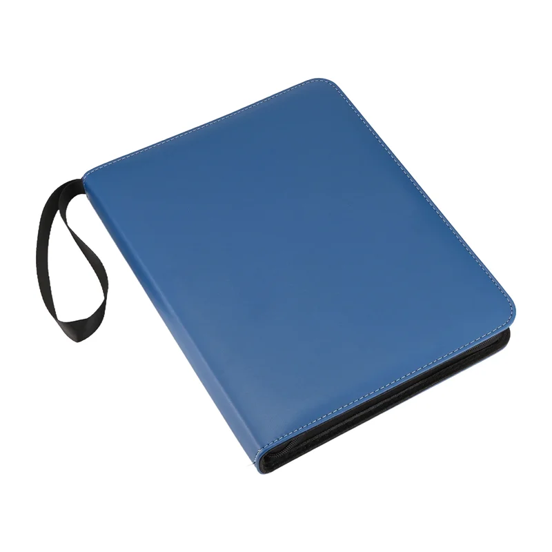 Top-Trading Card Binder 9 Pocket, Card Binder With Zipper, Card Case For Game/Football/Baseball Card