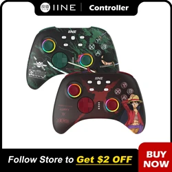 Iine ares cartoon design drahtloser pc controller rgb licht makro einstellung kompatibel mit nintendo switch