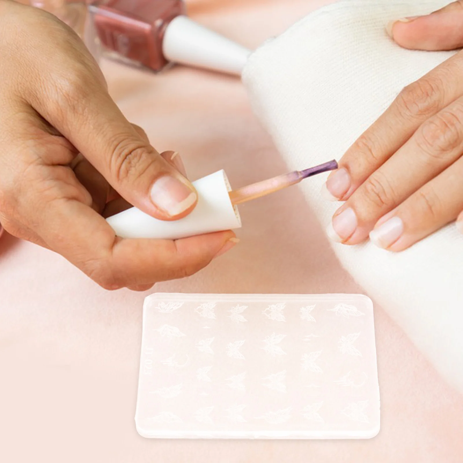 

3D Silicone Nail Art Mold Embossed Design DIY Nail Decoration Mold for Manicure Charm Making Silicone Crafts and Resin Jewelry