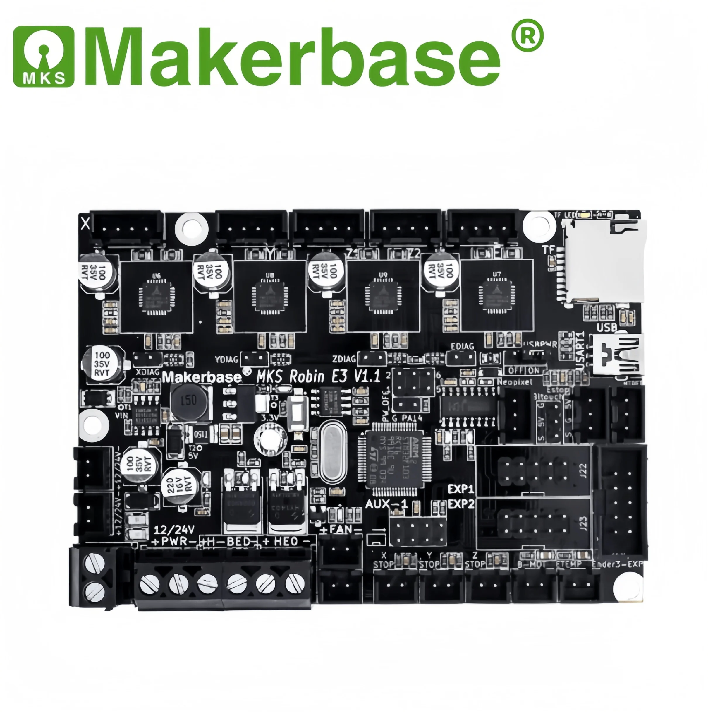 

Материнская плата 3D-принтера Makerbase MKS Robin E3 для CR-10, Ender 3, и VORON V0.1