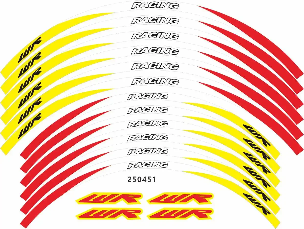 For YAMAHA WR250R WR250F WR450F Motorcycle Parts Contour Wheel Decoration Decal Sticker -14