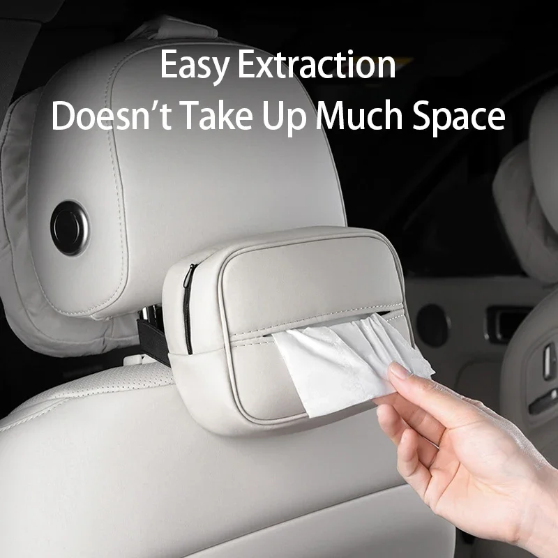 車用ティッシュボックス、サンシェードシートバックレストサスペンションティッシュボックスティッシュ収納ボックス、車用収納ボックス（Li LiXiang L6 L7 L8 L9用）