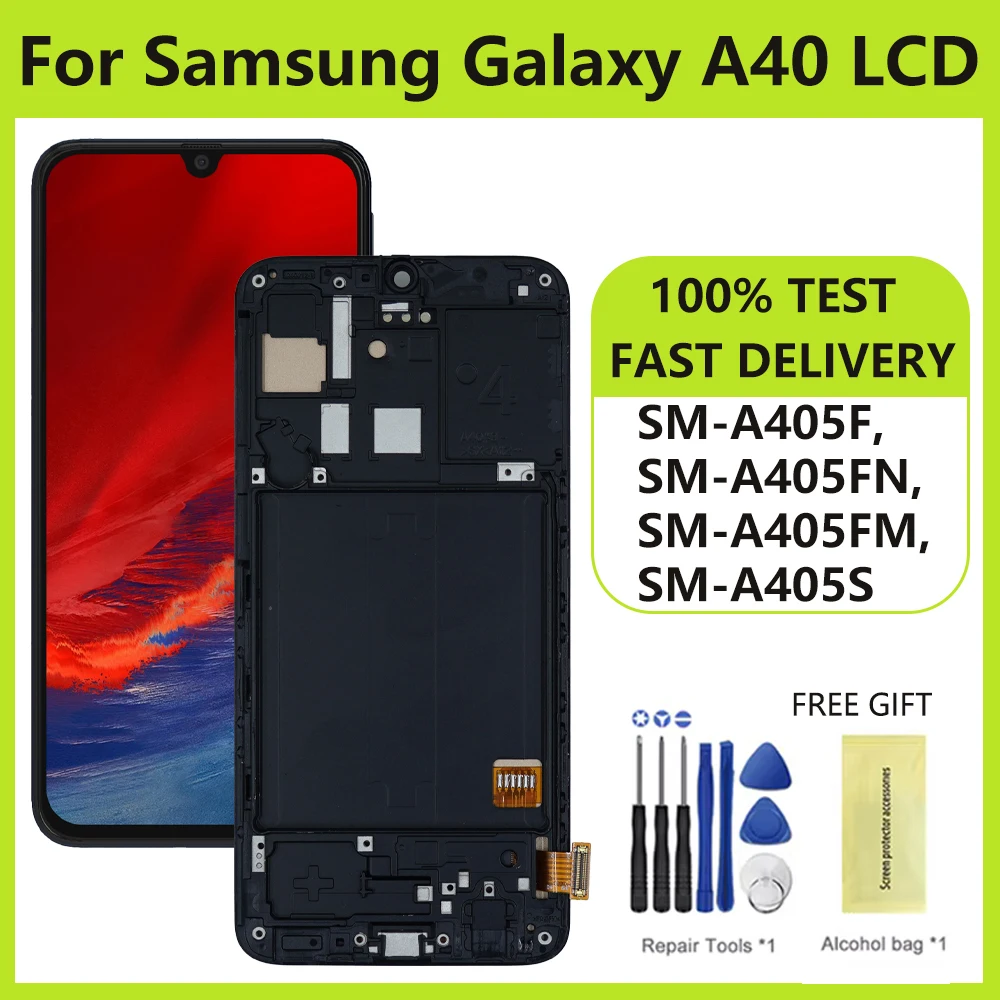 Screen For Samsung A40 LCD Display Touch Screen Digitizer Assembly For samsung A40 SM-A405F SM-A405FN SM-A405FM SM-A405S LCD