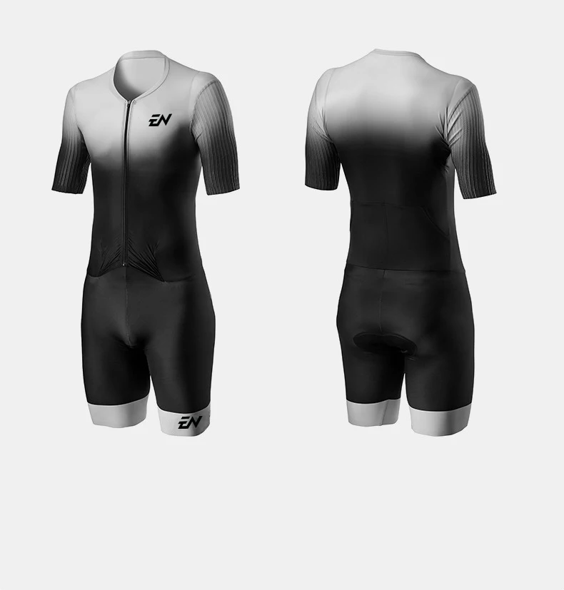 2022 ENCYMO NEW Style Trisuit Outdoor Sportswear Triathlon Race Suit Cycling Skinsuit Pro Team Men's Jumpsuit Triatlon Hombre