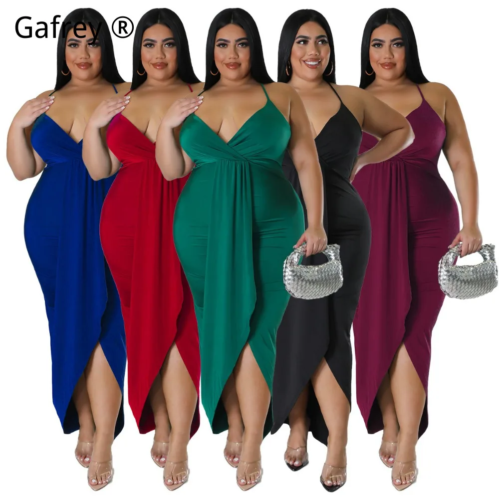 

Plus Size 3XL XXL XL L Dress Women Adjustable Straps Sleeveless V-Neck Elastic Stretch Dress Casual Summer Soft Comfortable Fit