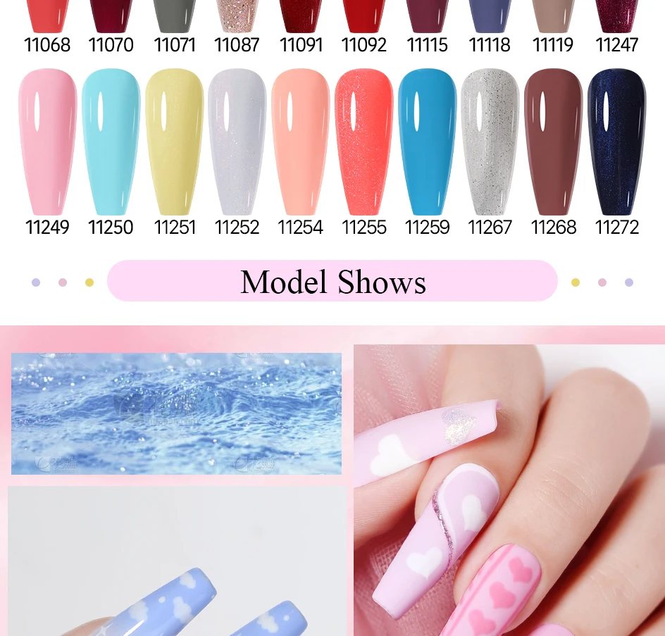 Arte Clavo 8ml HEMA TPO-freier Gel-Nagellack Nagelkunst Maniküre Semi-permanentes Gel UV-Hybridlacke Basis- und Top-Coat-Emaille Neu – Detail 9