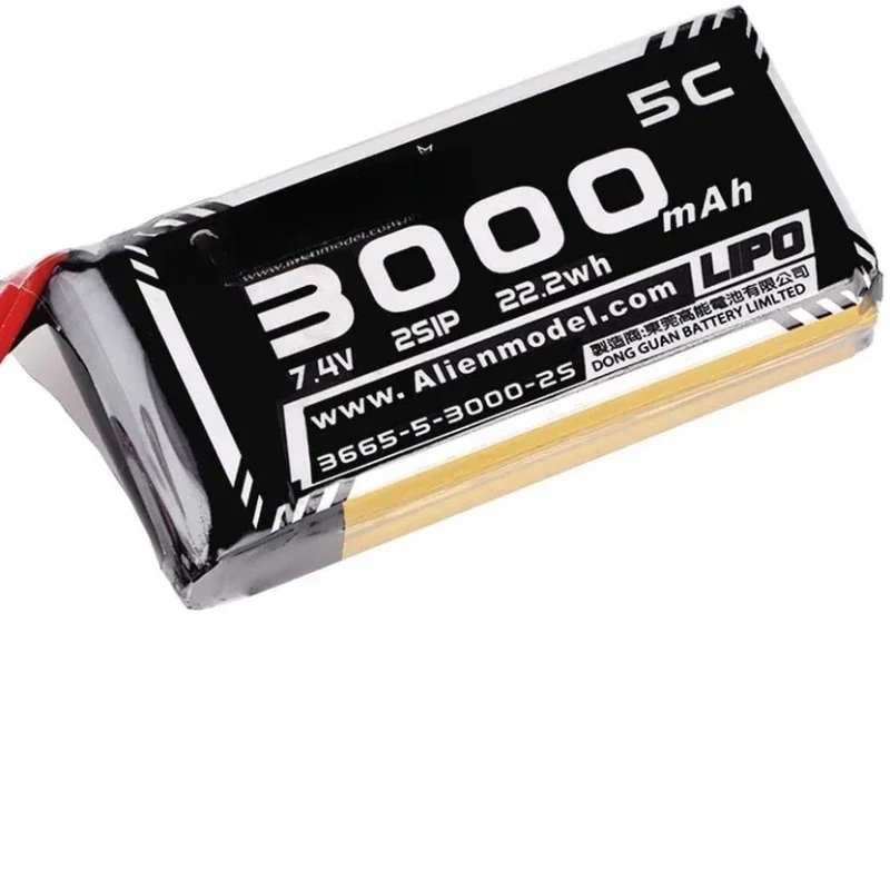 3000mAh 7.4V 3pcs For RadioMaster TX16S Hall Jumper RC 2S Lipo Battery XT30 Plug
