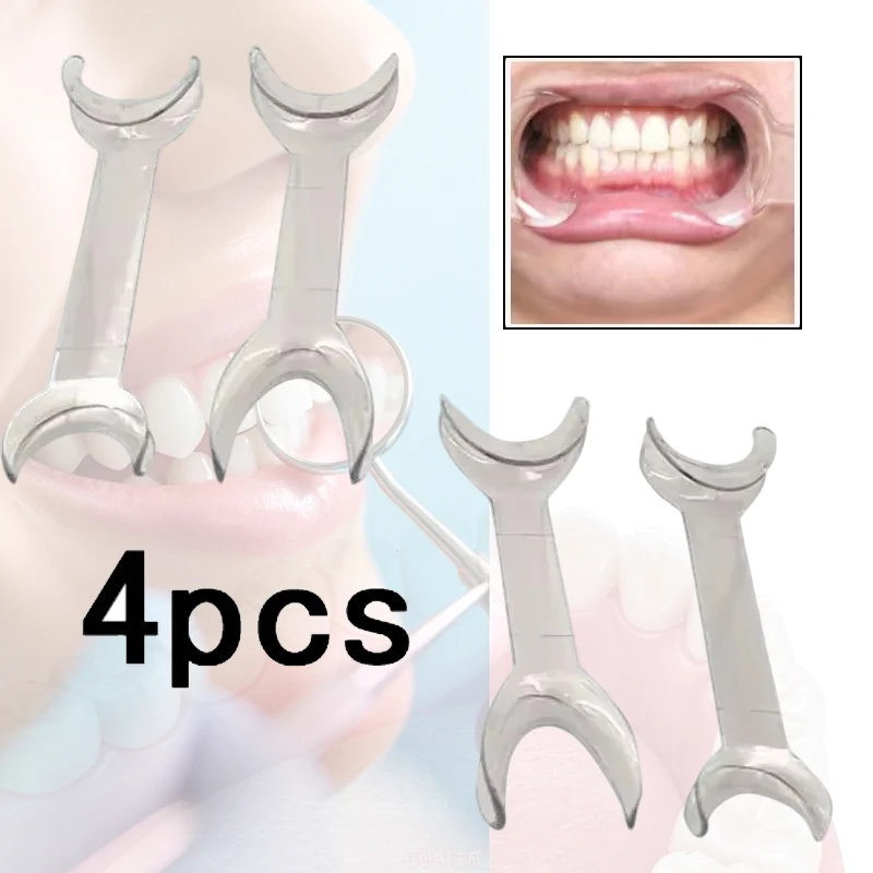 4Pcs Dental Oral Surgery Retractor Double Head Lip Cheek Mouth Opener Access Set