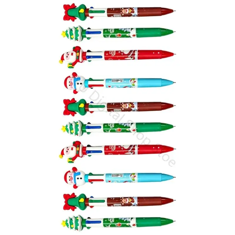 96BA 4-in-1-Weihnachtsschreibset mit mehrfarbigen Stiften für Notizen Klassenzimmer und Feiertagsmitteilungen – Detail 3