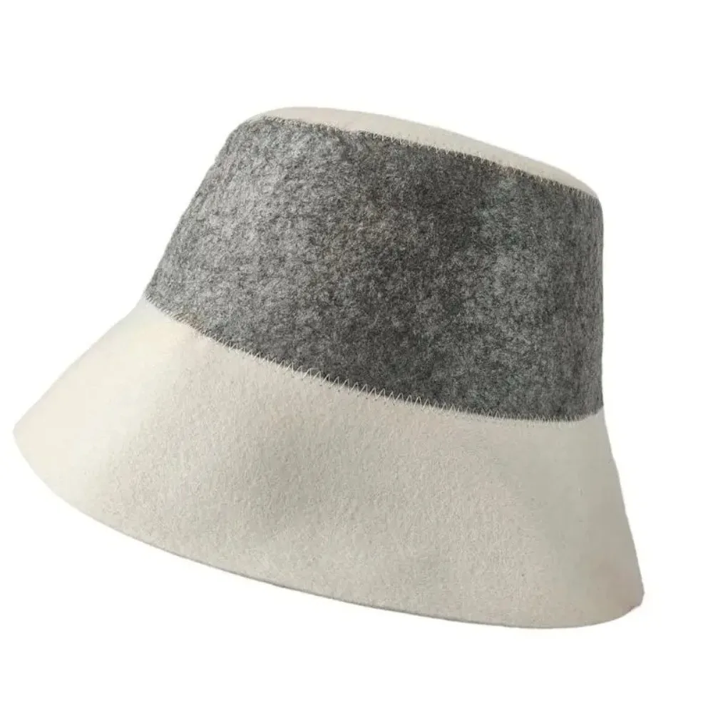 New Felt Felt Sauna Cap Good Water Absorption Head Protection Sauna Hat Sweat Absorbing Quickly Drying Bath Hat Bath Spa