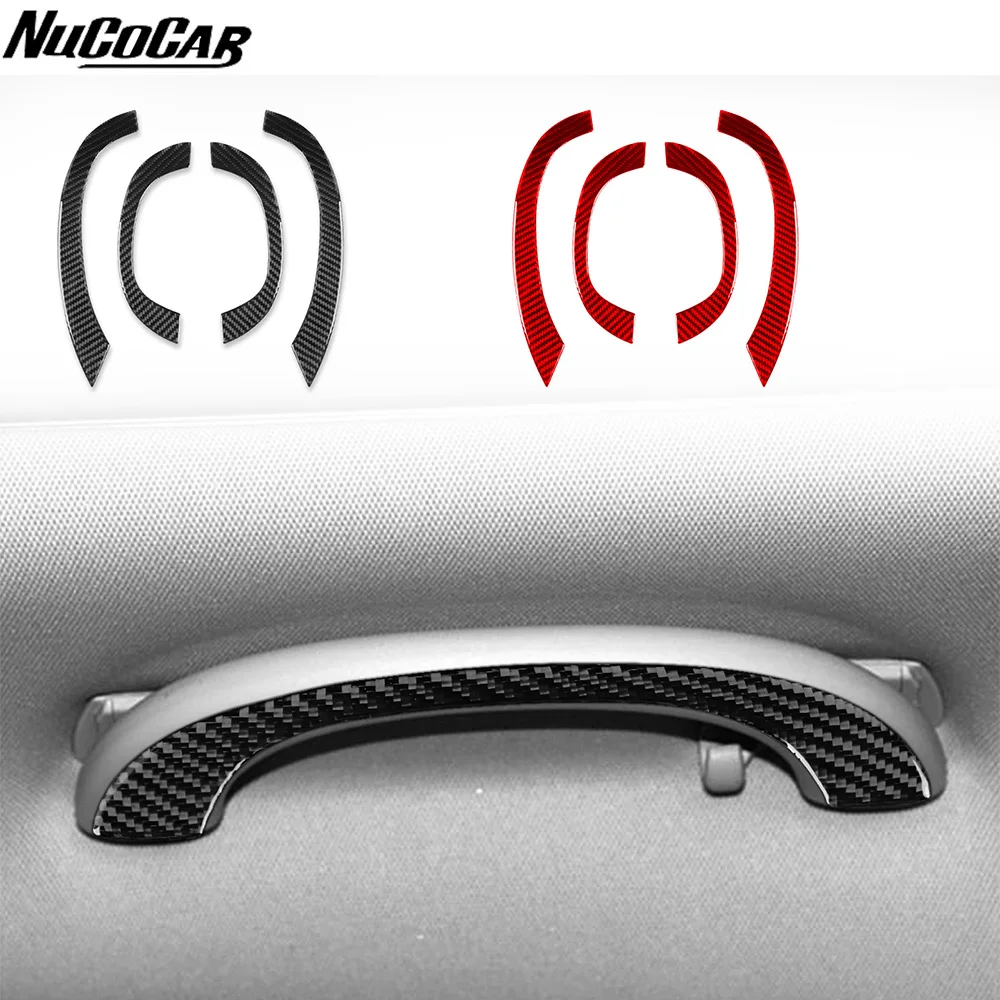 For Mercedes-Benz E-Class W211 2003-2009 Carbon Fiber Roof handle armrest panel Car Accessories Interior Decorative Stickers