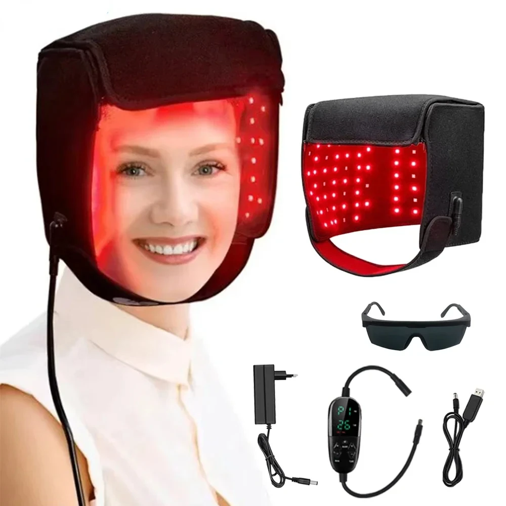 Jecaliz 215 LEDs Red Light for Hair Growth Cap Hair Growth for Men Women