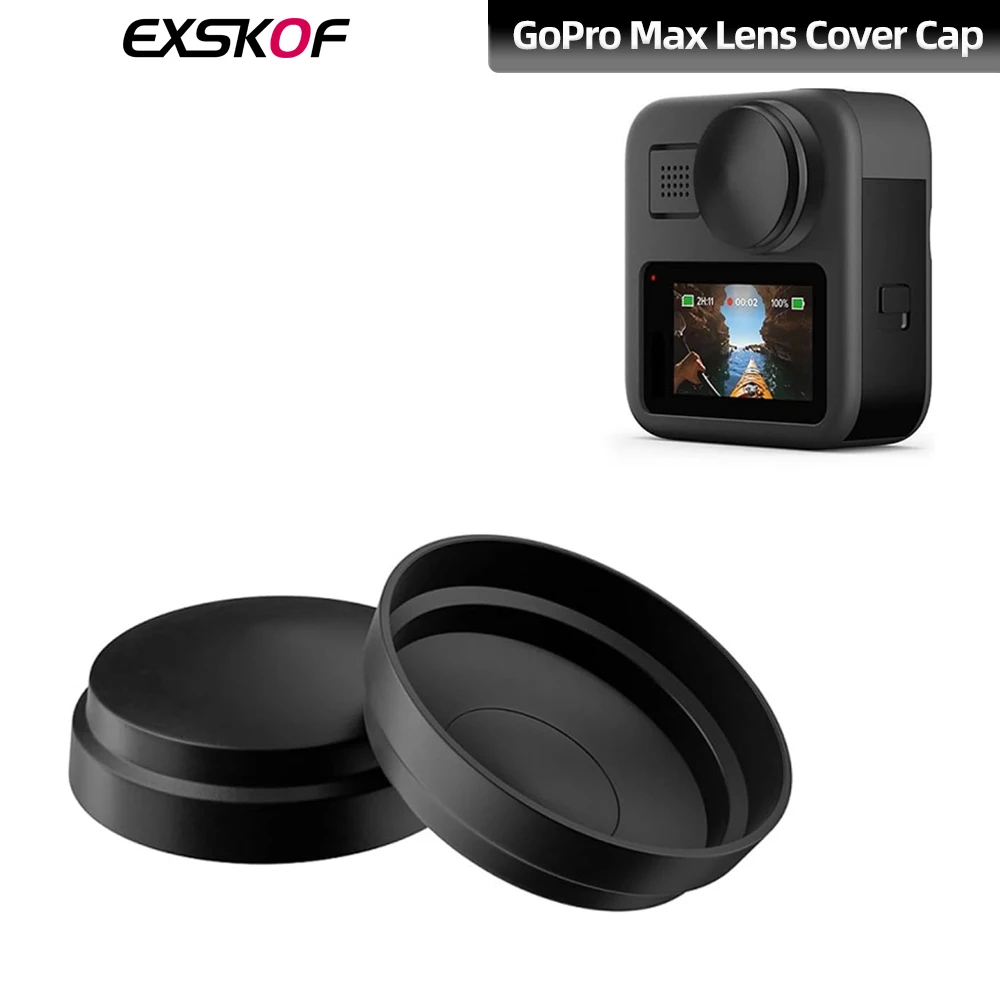 Para GoPro Max tapa de lente funda de lente de silicona Material de silicona suave Protector de lente para GoPro Max accesorios de Cámara de Acción