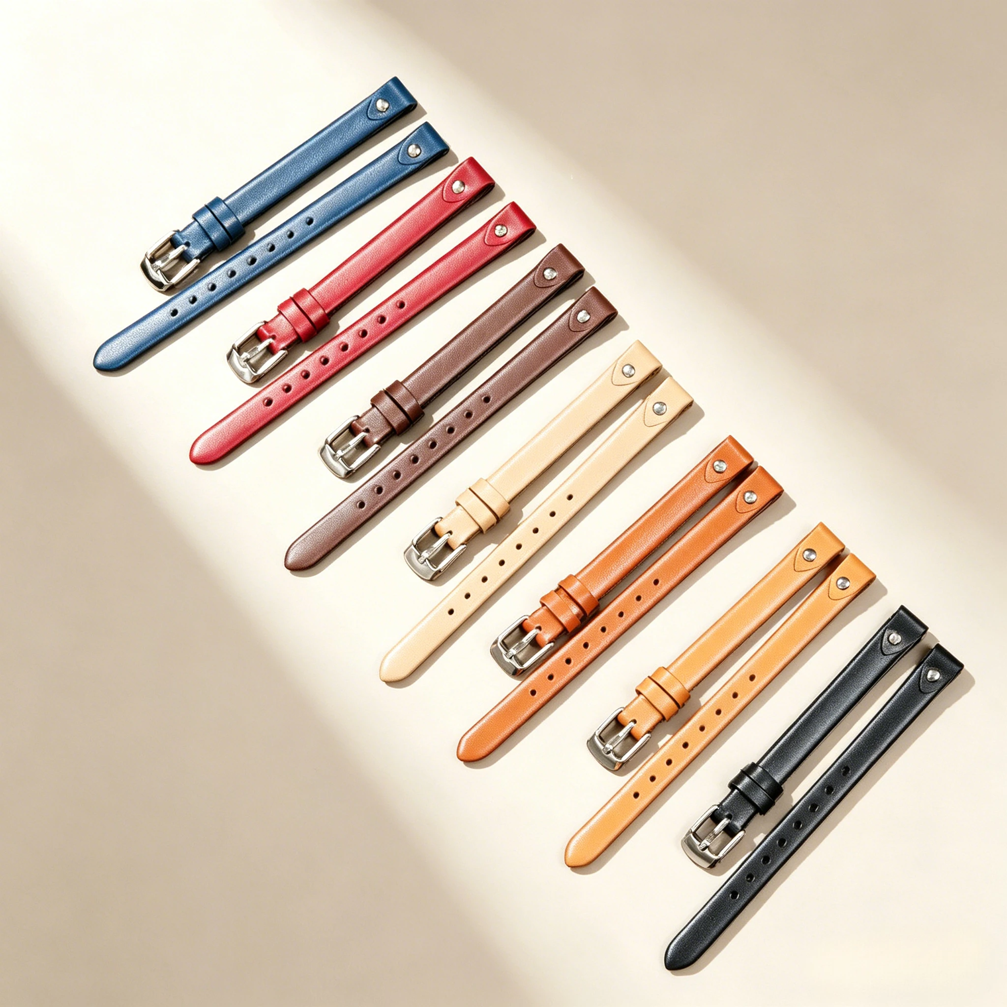 Para Fossil ES3745 ES3861 ES4026 ES3862 ES4340 correas de reloj para mujer pulsera pequeña de 8mm correas de reloj de cuero genuino de alta calidad