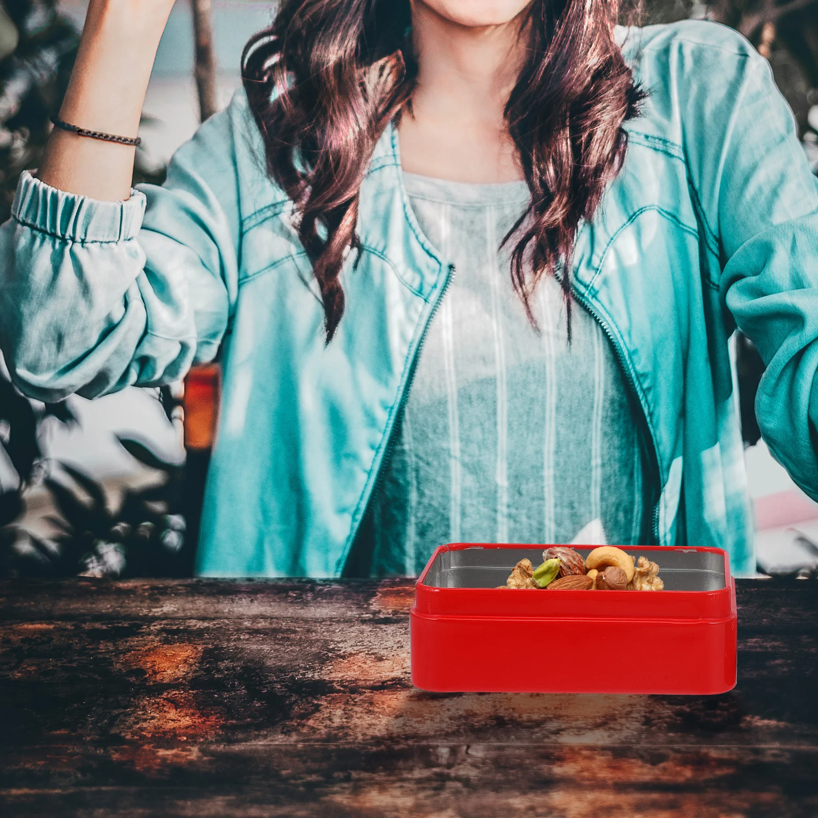 

Cookie Tin with Stop Sign Design Candy Tinplate Box for Gift Giving Holiday Wedding Party Favors Storage Container