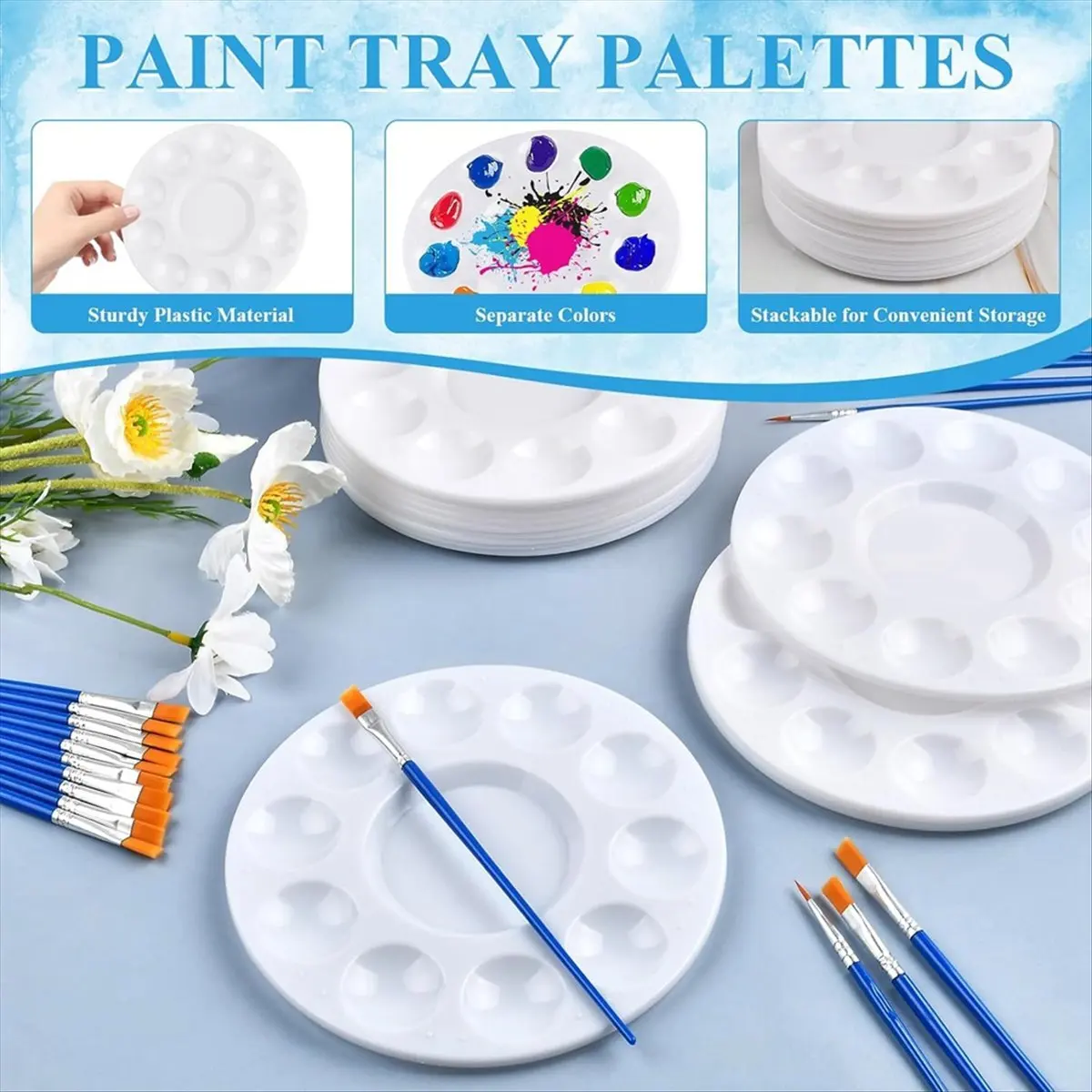 150Pcs Paint Brushes Palettes Set similar with 1005011960146036 Popular in Ru