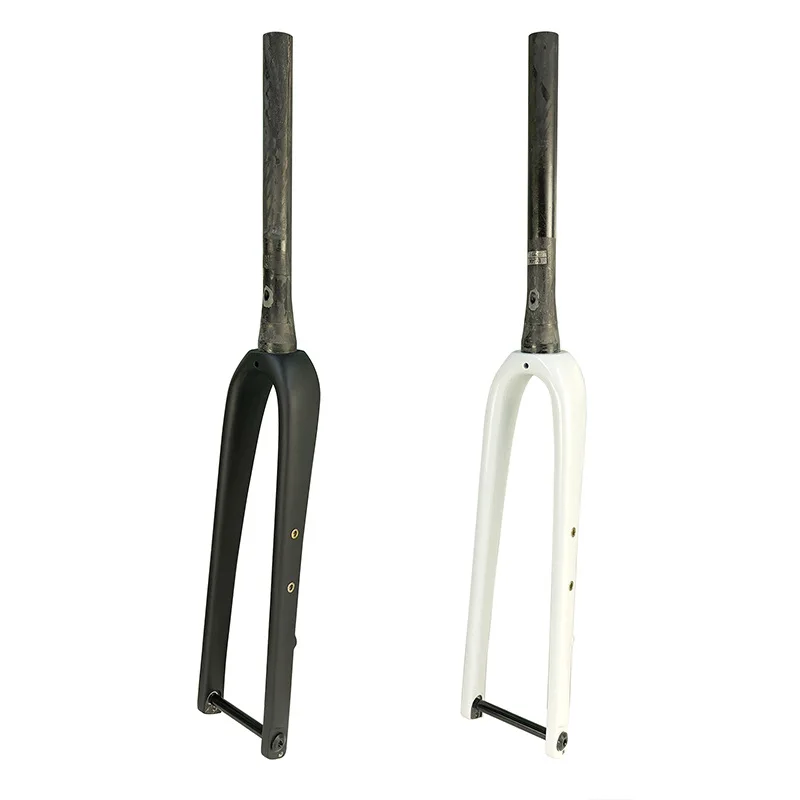 

Full internal wiring spinal tube shaft front fork carbon fiber gravel melon car front fork long-distance loading rack