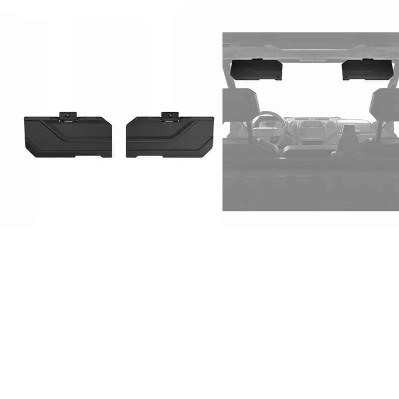 Black 1Pair Sun Visors 2890288 Front Shades For Polaris Ranger XP 1000 Ranger 1000 SP570 2018-2025