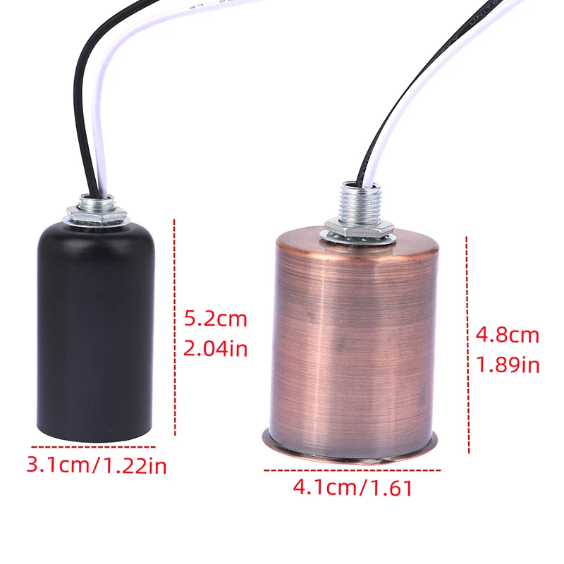 E27 E14 Ceramic Screw Light Base Light Socket LED Filament Lamp Holder Suitable For Crystal LampsCandle Lamps European Lamps New