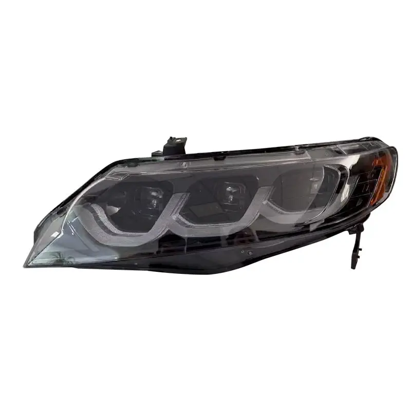 For F114 LED Projector Headlight Assembly With Daytime Running Light Auto for Honda 8th Generation Civic 2006-2011 Front Lamp