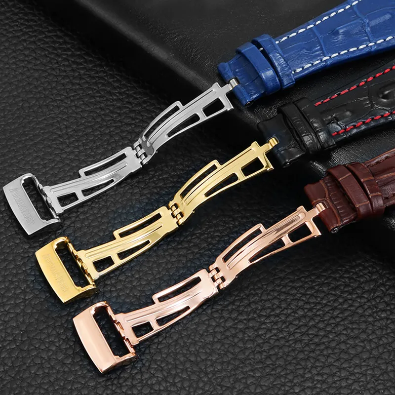 18mm Stainless Steel Folding Buckle for AP Modification GA2100 Butterfly Buckle Silver Black Gold for Rubber Leather Watch Band