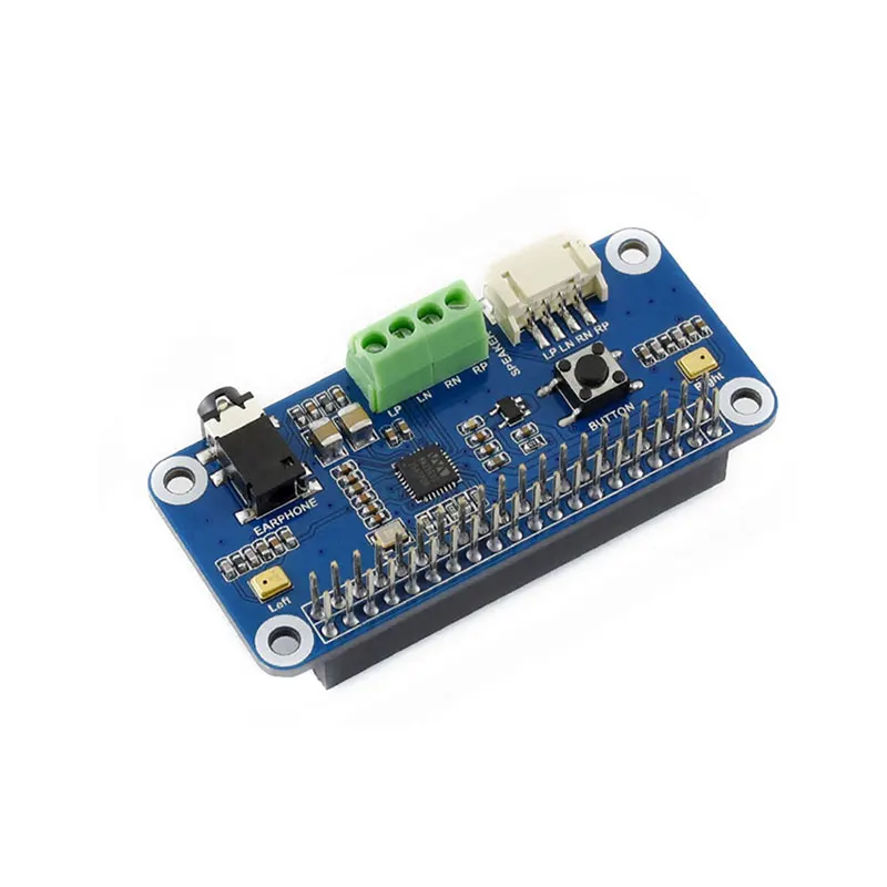 Imagem -04 - Raspberry Pi-hi-fi Sound Card Áudio de Baixa Potência Hat Stereo Encoding Play Decodificação Alto-falante para Rpi 4b 3b Mais 3b Zero w Wm8960