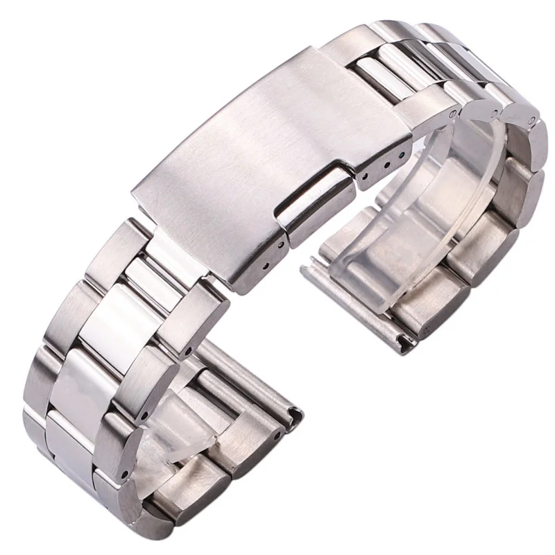 16 18 20 22 24 26 28 30mm Watchband For Seven Friday DZ4323 4283 Big Dial Large Size Solid Steel Universal Wristband Bracelet
