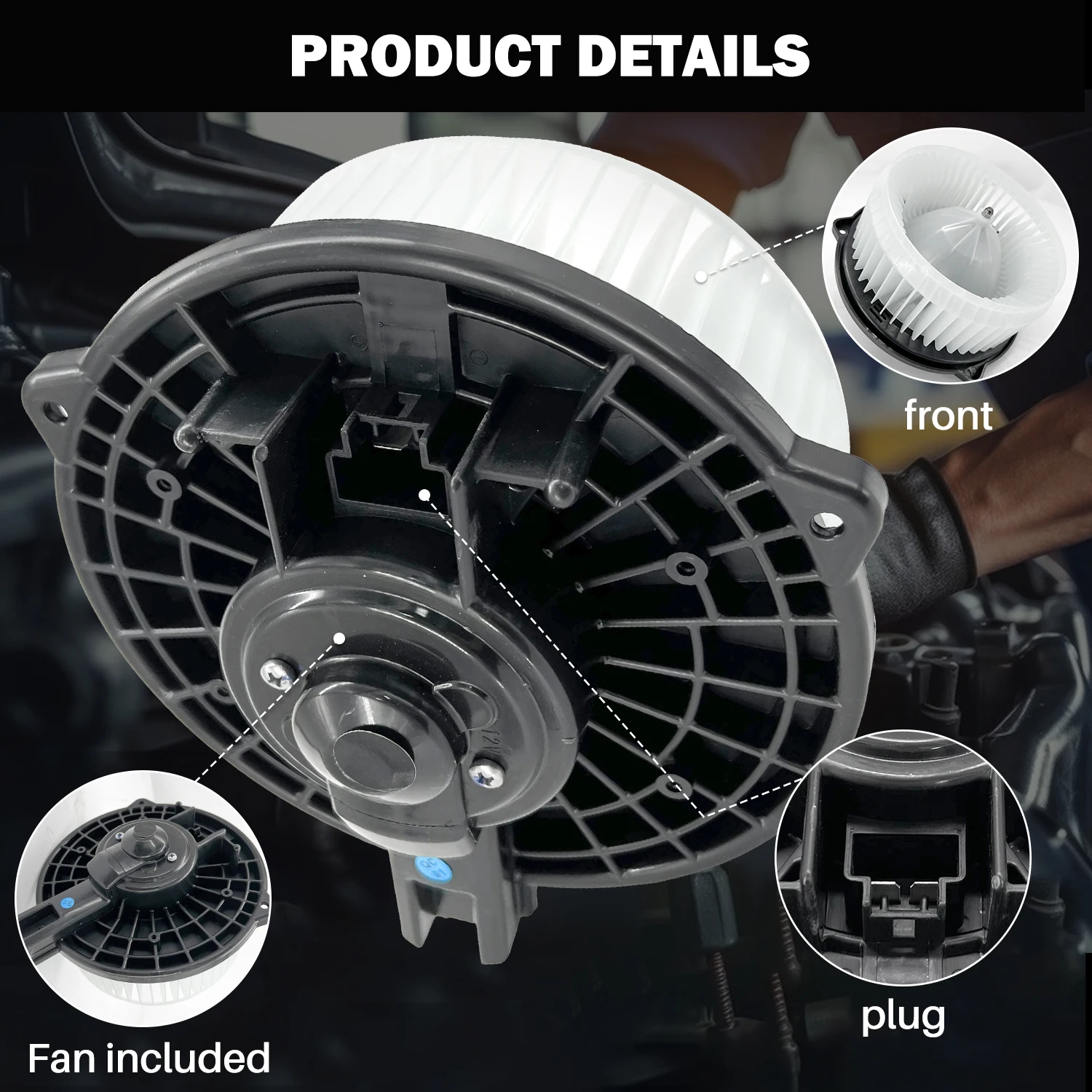 Aspligo Auto Aria Condizionata Ventilatore Parti di Motore Ventilatore Per Acura TSX 2004-2008 Per Honda ACCORD 2003-2007 RIDGELINE 2008-2014