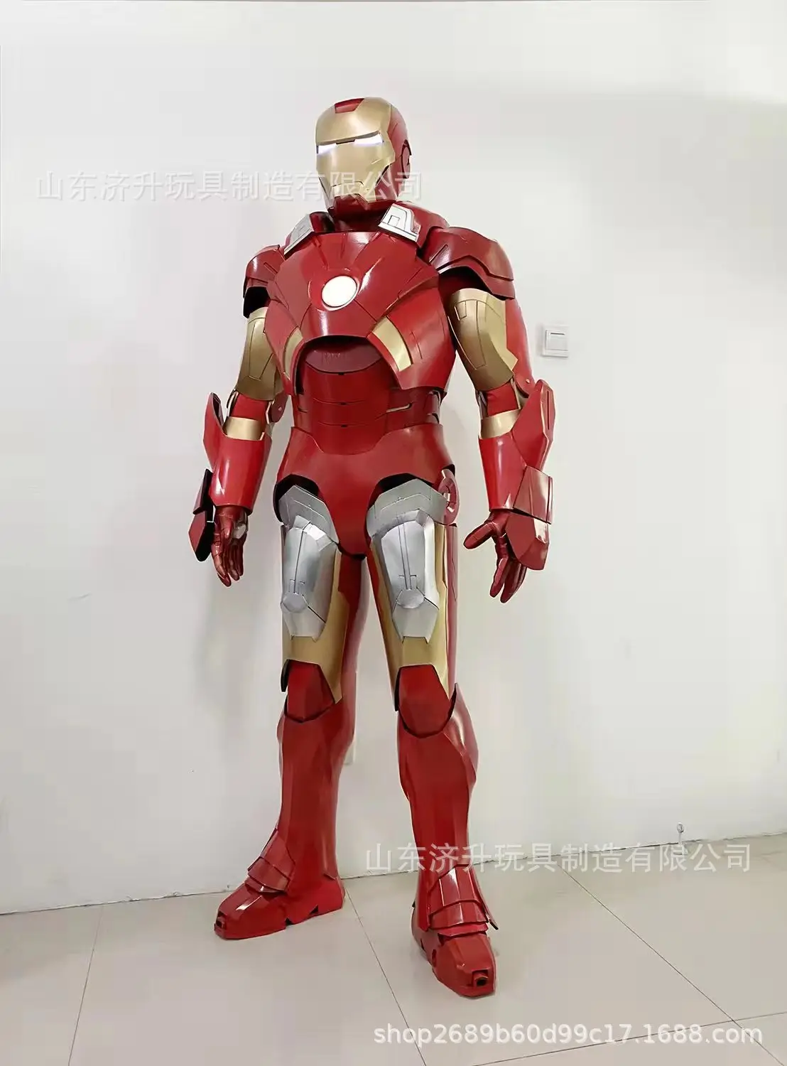 Marvel Iron Man Adult Wear Iron Man 1:1 Real People Wearing Clothing Props Armor Cosplay Anime Robots Suit Set Toy Birthday Gift