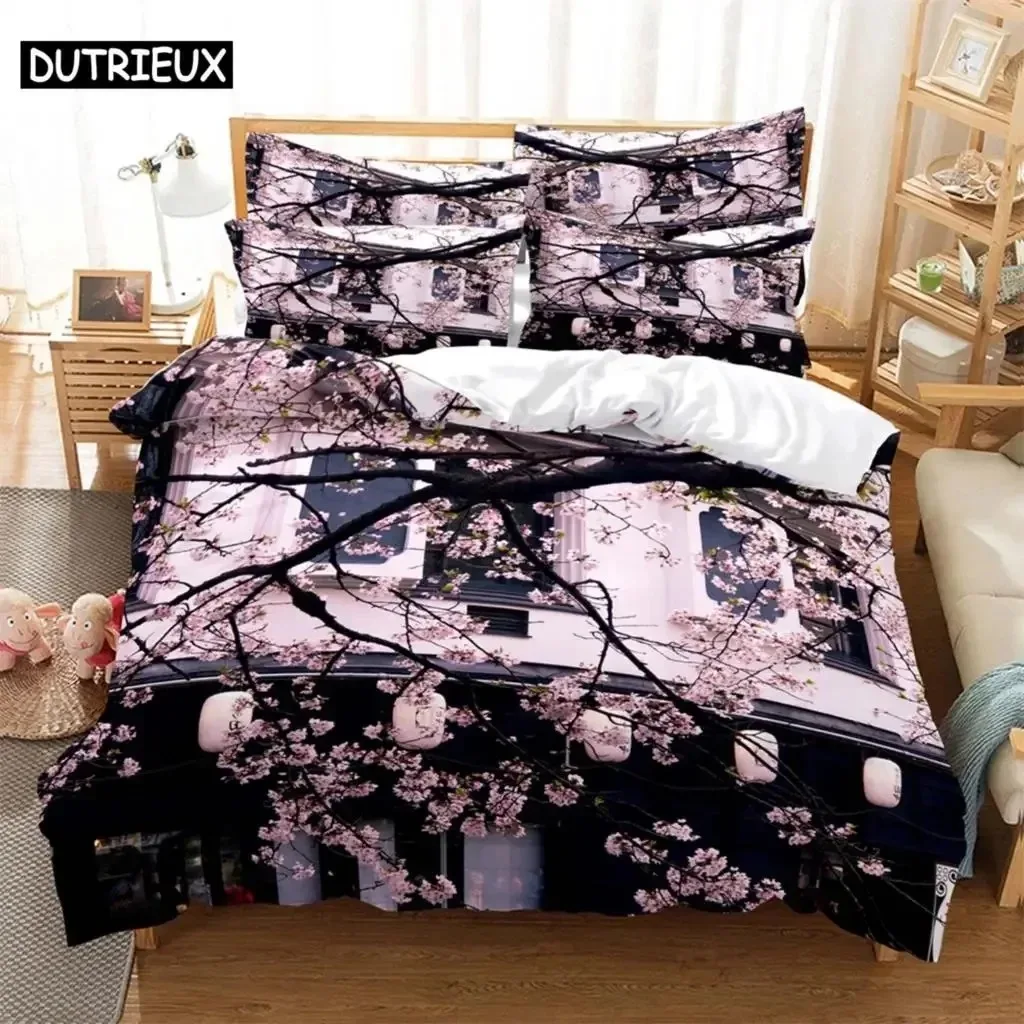 

Plum Bossom Bedding Set Duvet Cover Set 3d Bedding Digital Printing Bed Linen Queen Size Bedding Set Fashion Design