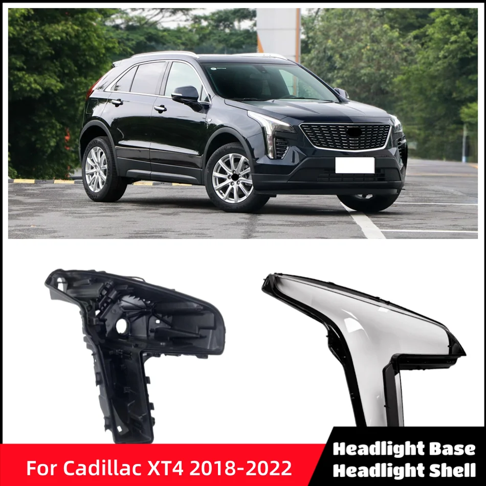 

For Cadillac XT4 2018 2019 2020 2021 2022 Car Accessory Base Head Lamp Shell Light Bulb Holder Headlights Lamp Lens