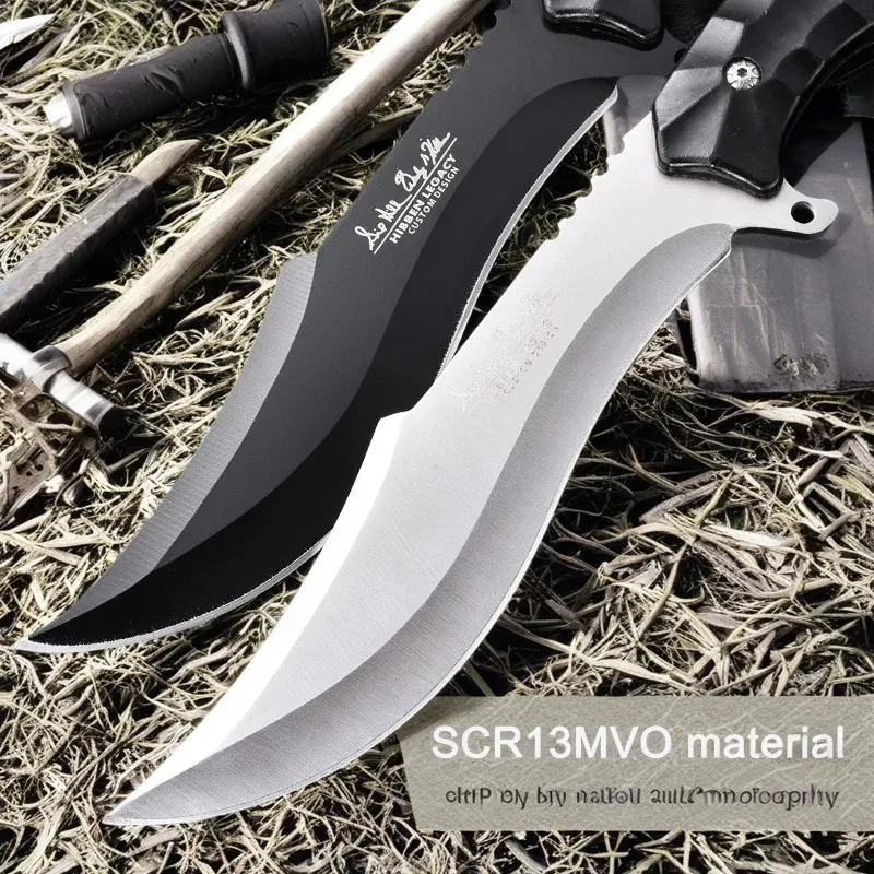 Outdoor straight knife, high hardness stainless steel camping knife, camping knife, portable small knife, outdoor survival knife