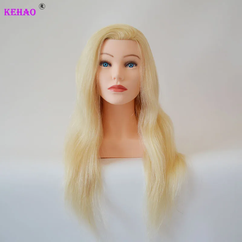 

High Grade Doll Head For Hairstyles For Human Hair Training 24" Mannequin Head Dummy Blonde Hair Training Head With Shoulder