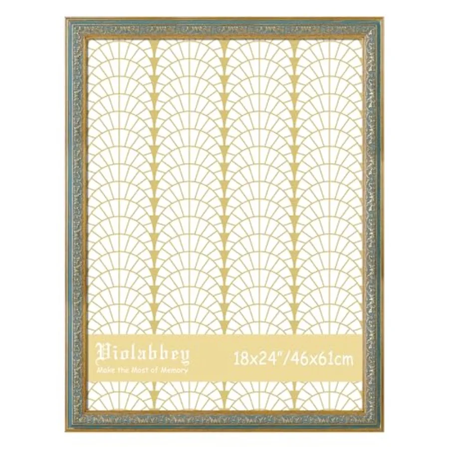 Vintage Blue 18x24 Poster Frame for Wall Display