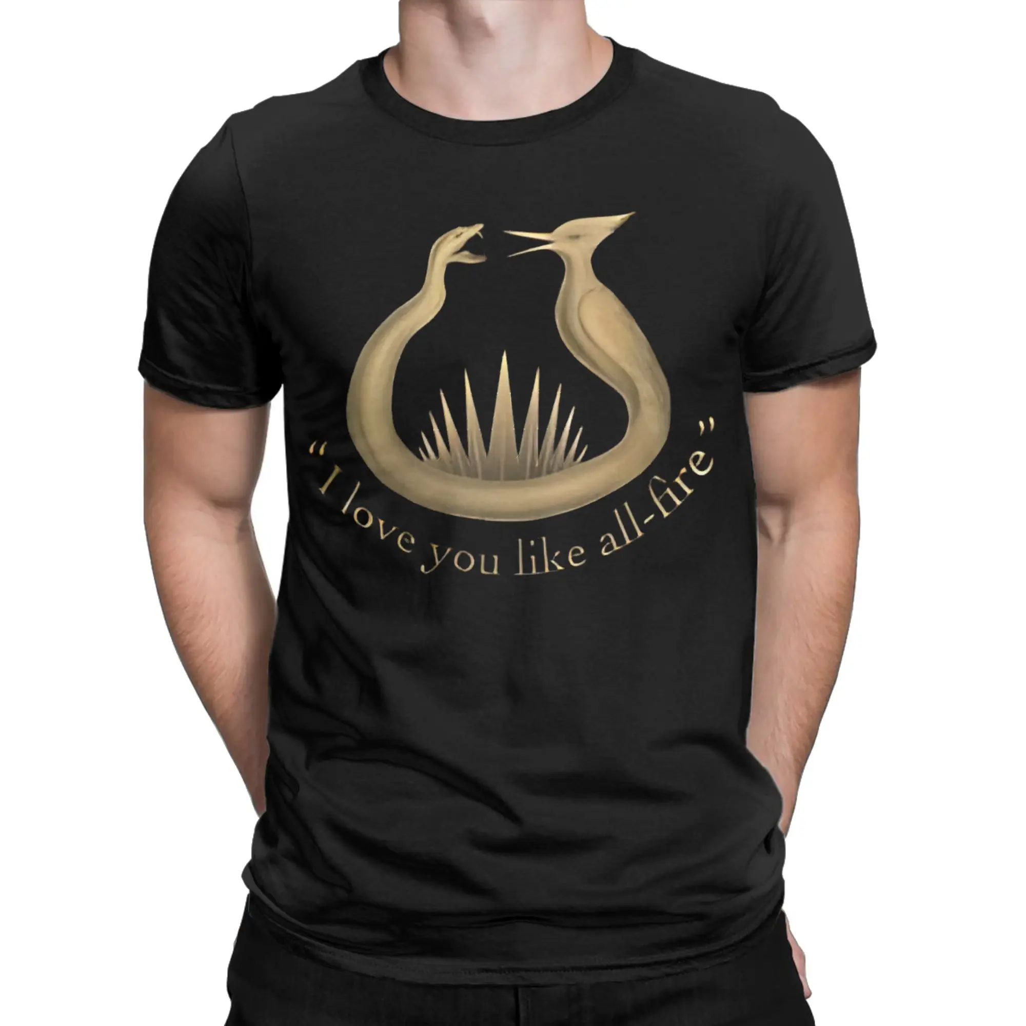 Sunrise on the Reaping Ich liebe dich wie alles Feuer Haymitch Abernathy T-Shirt Sommer T-Shirts für Herren T-Shirt Kurzarm-T-Shirts – Detail 1
