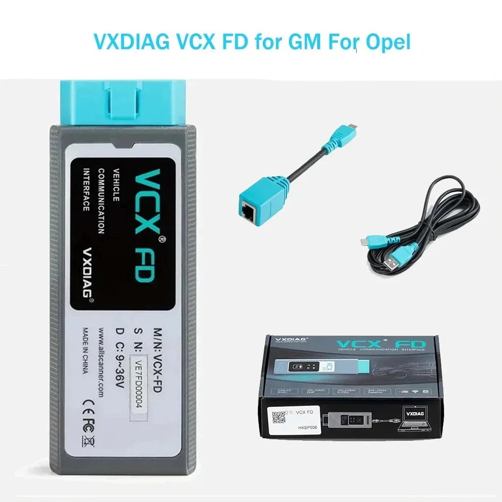 VXDIAG VCX FD for GM for Ford/Mazda 2 in 1 OBD2 Diagnostic Tool Car Code Scanner Support WIFI DoIP and CAN FD ECU Coding J2534