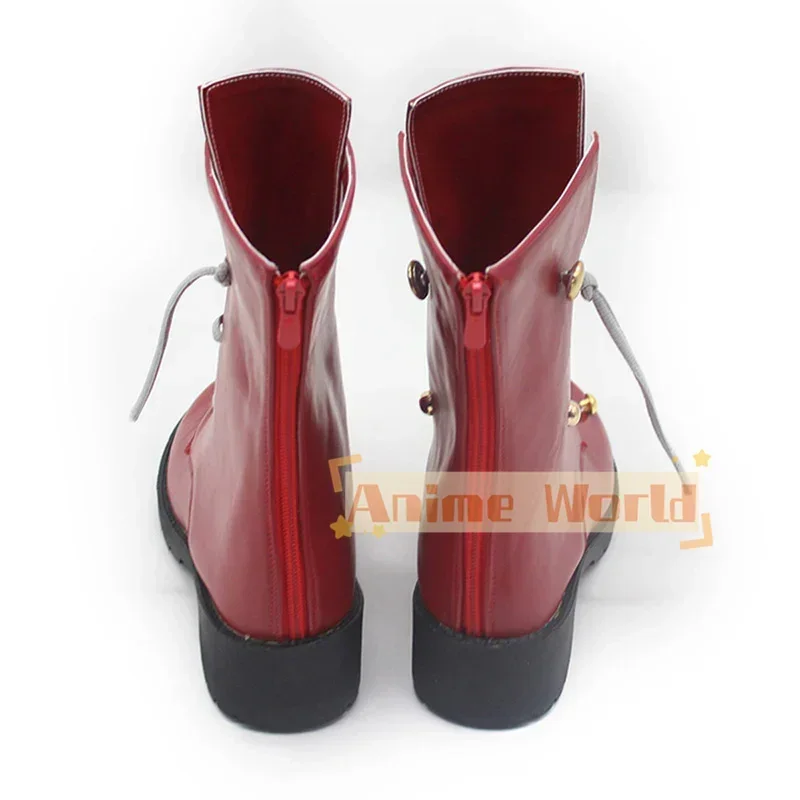 Vi Red Cosplay Shoes Halloween Carnival Boots Custom Made