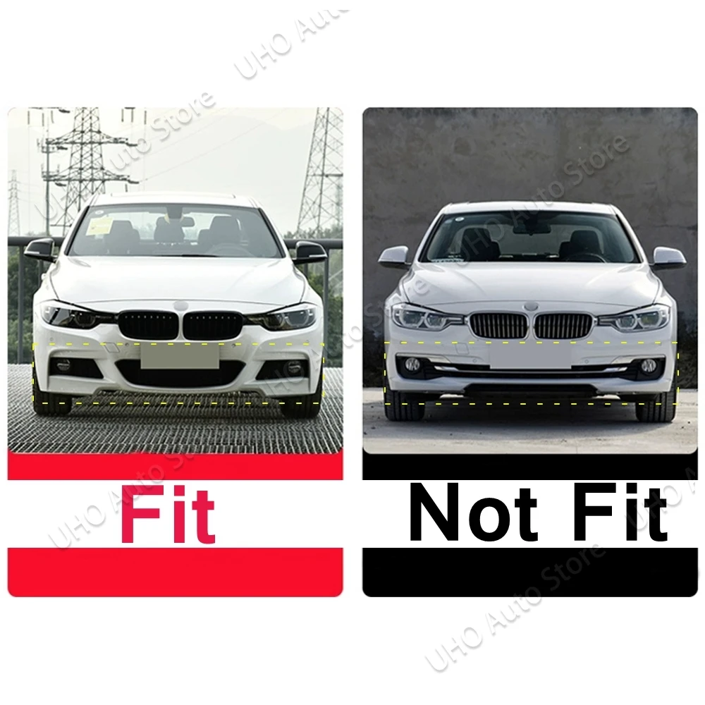 BMW için otomatik ön tampon Spoiler dudak F30 F31 F35 3 serisi M spor 2012-2018 araç gövde kiti ABS plastik alt Splitter Guard plaka