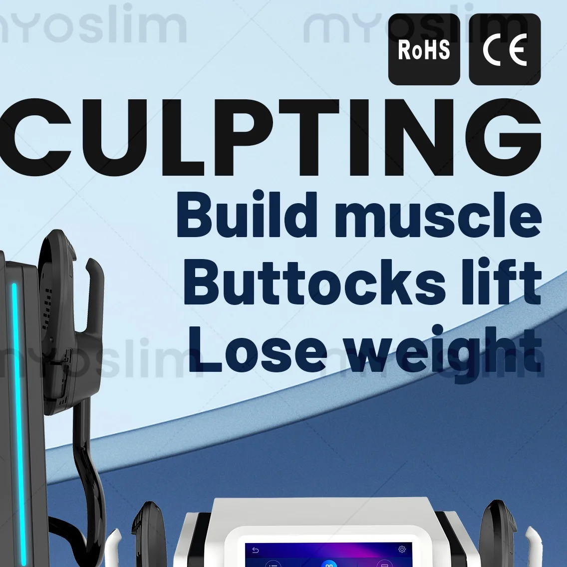 

MYOslim PRO 6500W NEO EMS+EMT RF Nova Slimming Sculpt Equipment EMS Pelvic Muscle Stimulator For Full Body Shaping