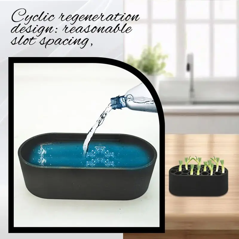 Scallion Planter Seedling Starter Trays Regenerator Planting Hydroponic Growing System For Home Patio Lawn Garden Indoor