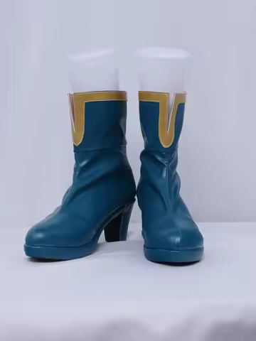 Anime Puella Magi Madoka Magica Miki Sayaka Cosplay Shoes Girls High-heeled Boots Custom-made Halloween Carnival Party Props