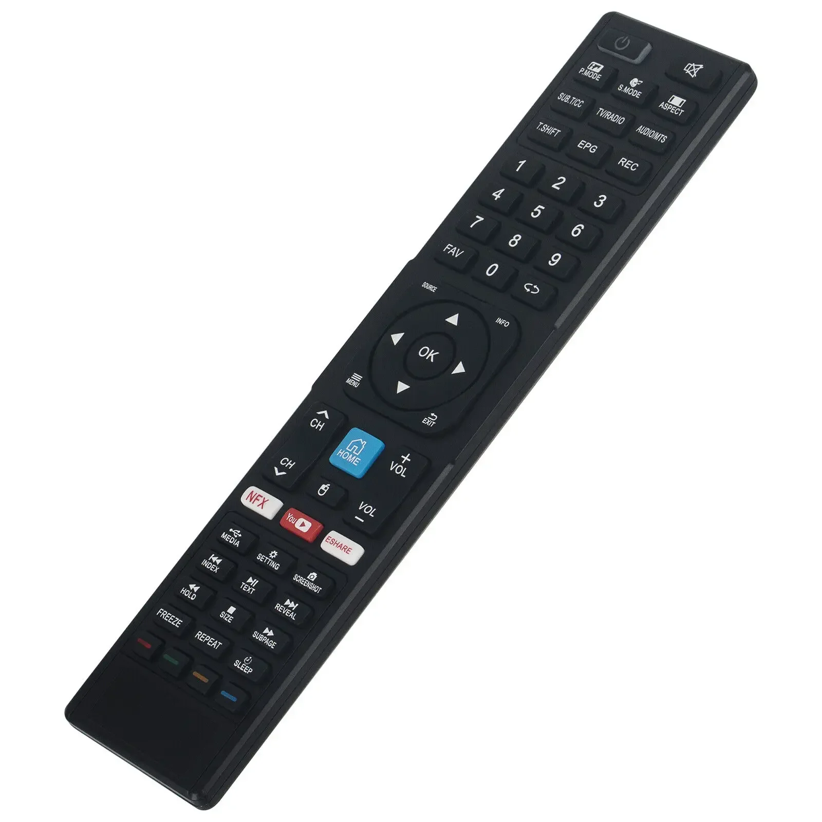 Replaced Remote Control For JVC LT-39N3105 LT-50N7105 LT-55N775 LT-55N776A LT-55N875 LT-70N7105 LT-75N775 4K UHD Smart LED TV