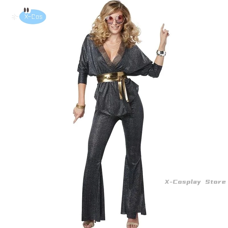 Costume Chang d'Halloween Rétro des Années 60 à 70, Tenue de brev, de Performance Hip-Hop, Maquillage de ix, Hélicoptère, Offre Spéciale, 2024