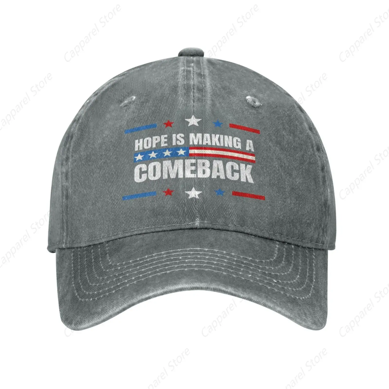 

Hope is Making A Comeback Hat Harris Waltz 2024 Denim Retro Baseball Caps